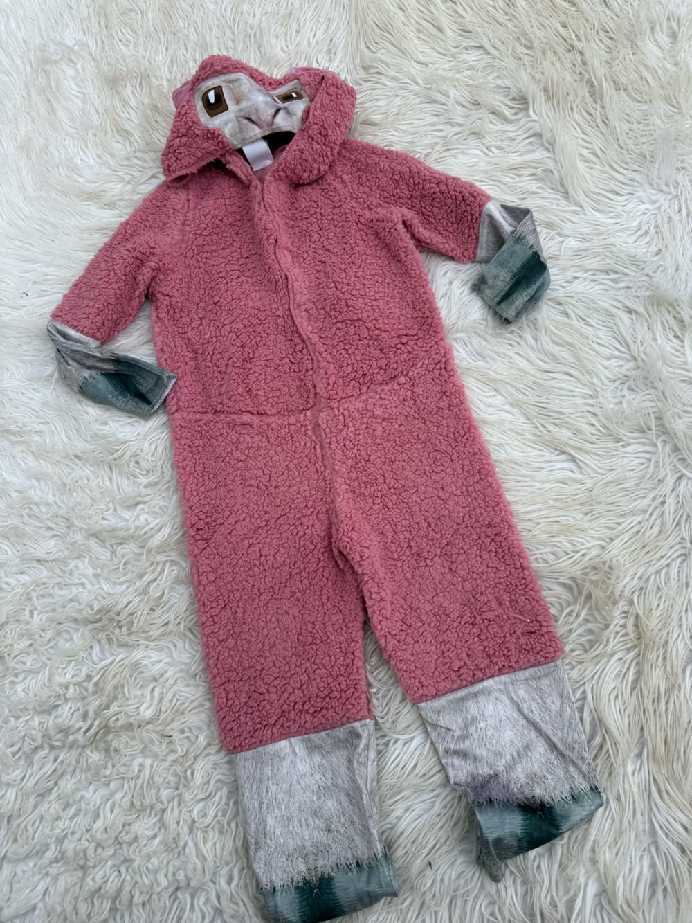 Girls pink sheep Minecraft costume (A4)